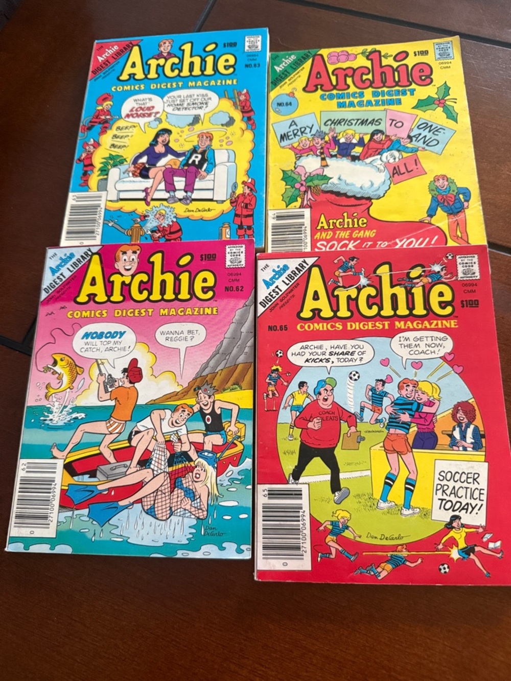 Archie Comics Digest Magazine Lot - 62 63 64 65